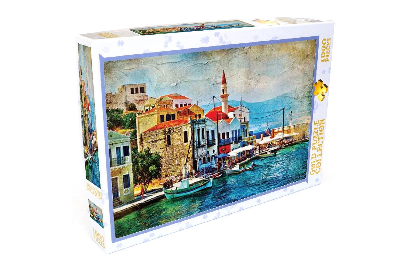 Puzzle Gold Puzzle - A Pretty Island in Mediterraenan Sea, 1000 piese (Gold-Puzzle-61529)