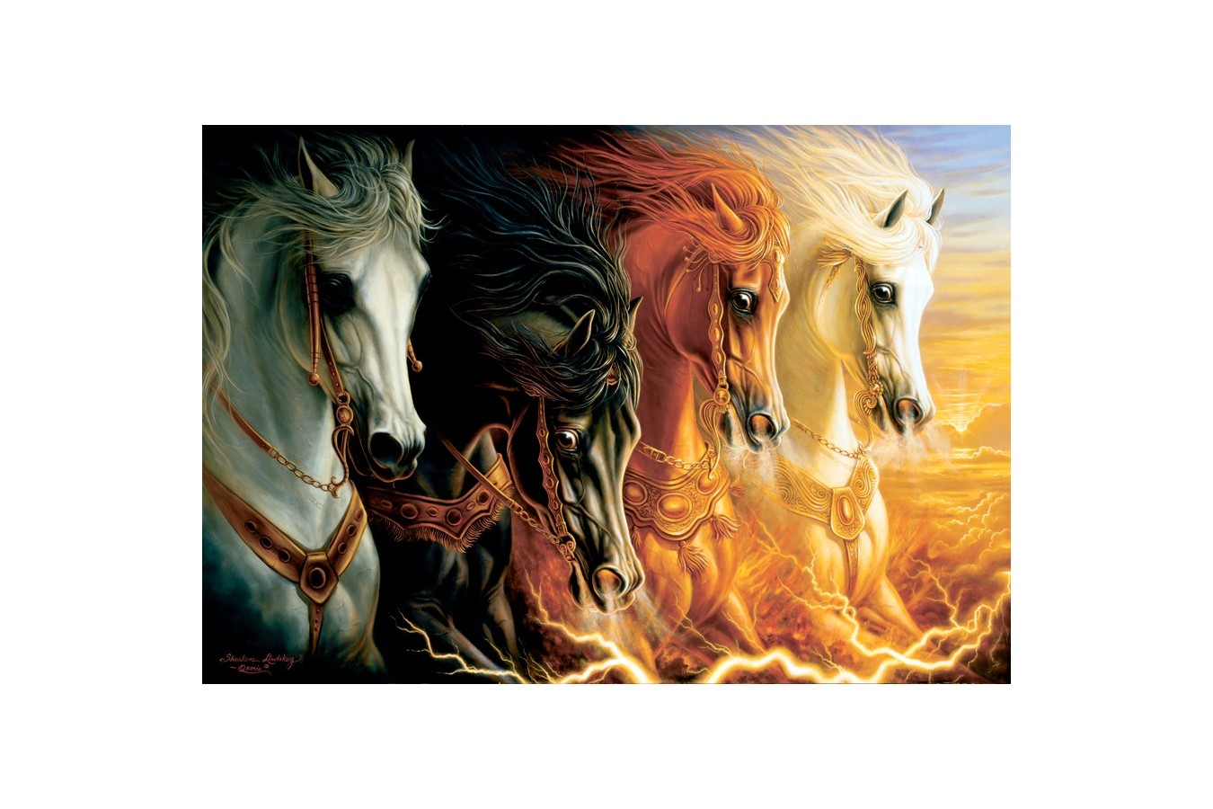 Puzzle Anatolian - Four Horses Of Apocalypse, 2000 piese (3902)