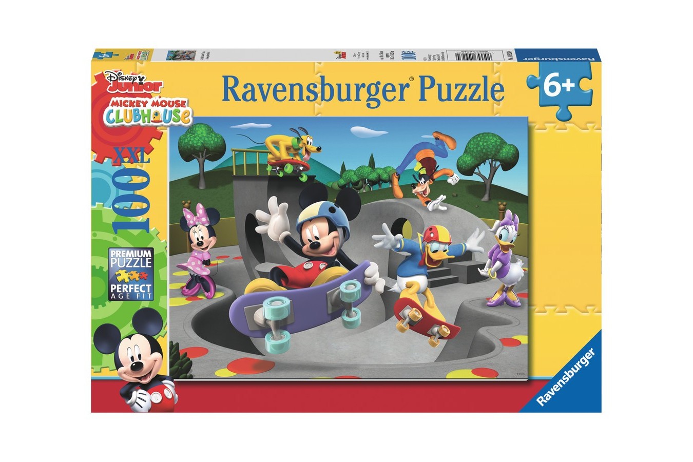 Puzzle Ravensburger - Mickey Cu Skateboard, 100 piese XXL (10923)