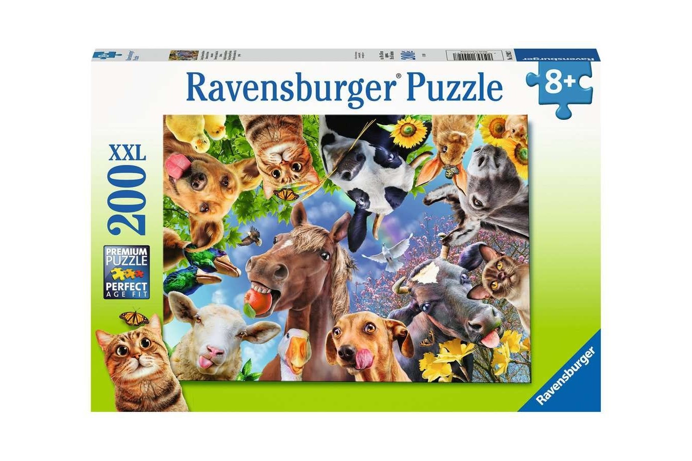 Puzzle Ravensburger - Portret Cu Animale, 200 piese XXL (12902)
