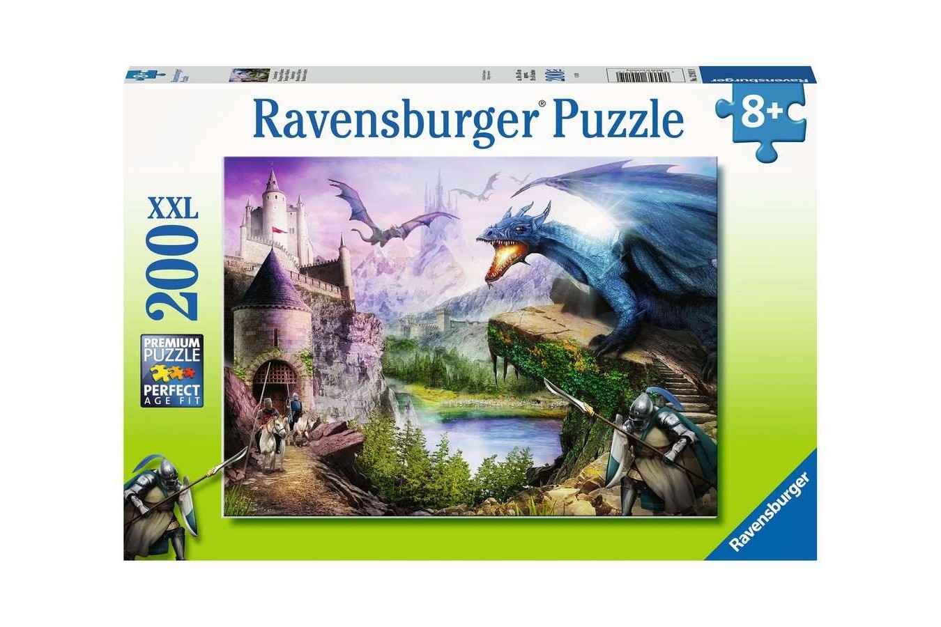 Puzzle Ravensburger - Castel Si Dragoni, 200 piese XXL (12911)