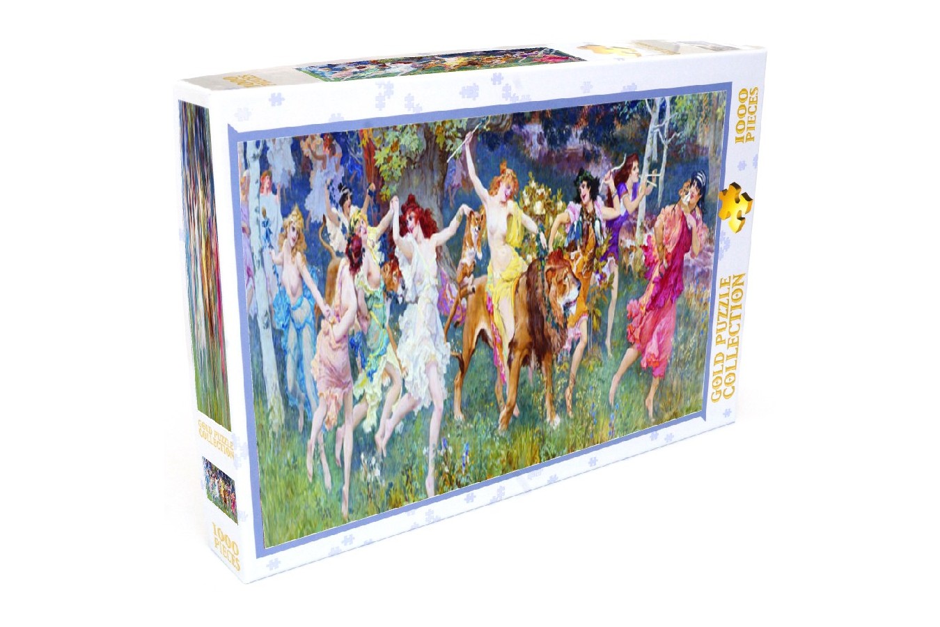 Puzzle Gold Puzzle - A day in the Woods, 1000 piese (Gold-Puzzle-61154)