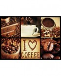 Puzzle Gold Puzzle - I Love Coffee, 1000 piese (Gold-Puzzle-61550)