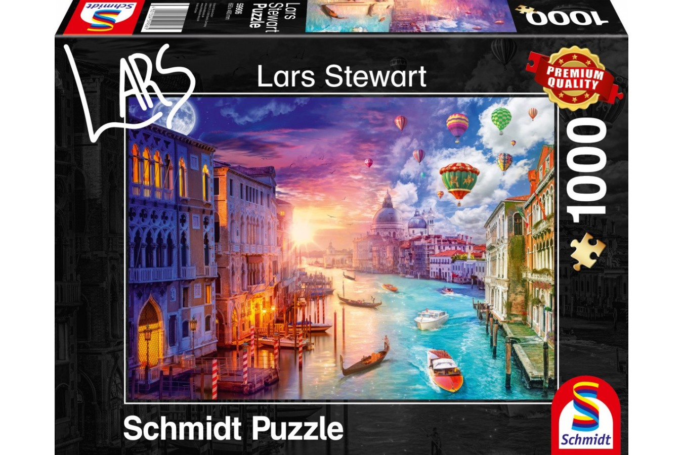 Puzzle Schmidt - Lars Stewart: Night And Day: Venetia, 1000 piese (59906)
