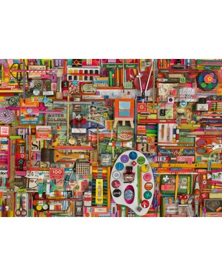 Puzzle Schmidt - Shelley Davies: Consumabile Vintage Pentru Artisti, 1000 piese (59698)