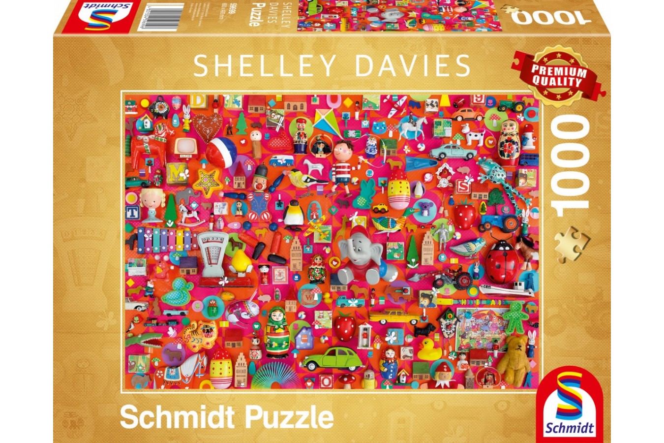 Puzzle Schmidt - Shelley Davies: Jucarii Vintage, 1000 piese (59699)