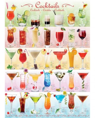 Puzzle Eurographics - Cocktails, 1000 piese (6000-0588)