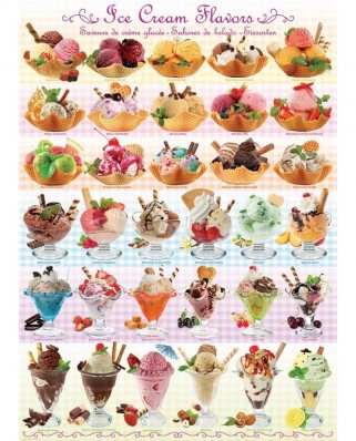 Puzzle Eurographics - Ice Cream Flavours, 1000 piese (6000-0590)