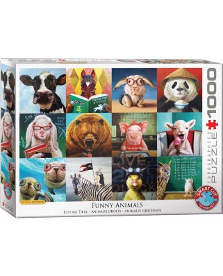 Puzzle Eurographics - Lucia Heffernan: Funny Animals, 1000 piese (6000-5524)