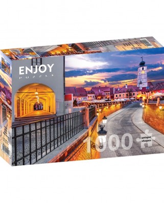 Puzzle 1000 piese Enjoy - Piata Mica, Sibiu (Enjoy-1041)
