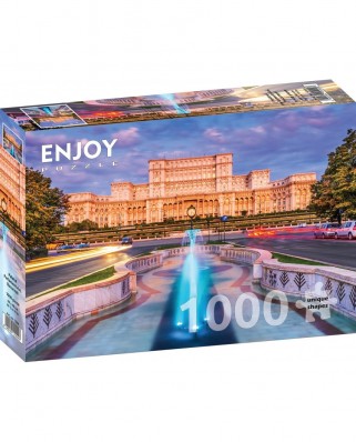 Puzzle 1000 piese - Palace of the Parliament, Bucharest (Enjoy-1044)