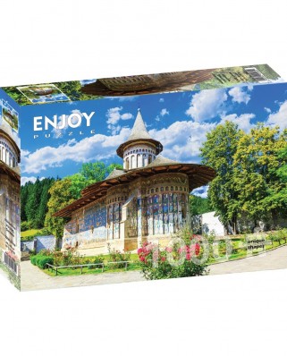 Puzzle 1000 piese Enjoy - Voronet Monastery, Suceava (Enjoy-1062)