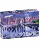 Puzzle 1000 piese Enjoy - Cloudy Sky Over Manhattan, New York (Enjoy-1065)