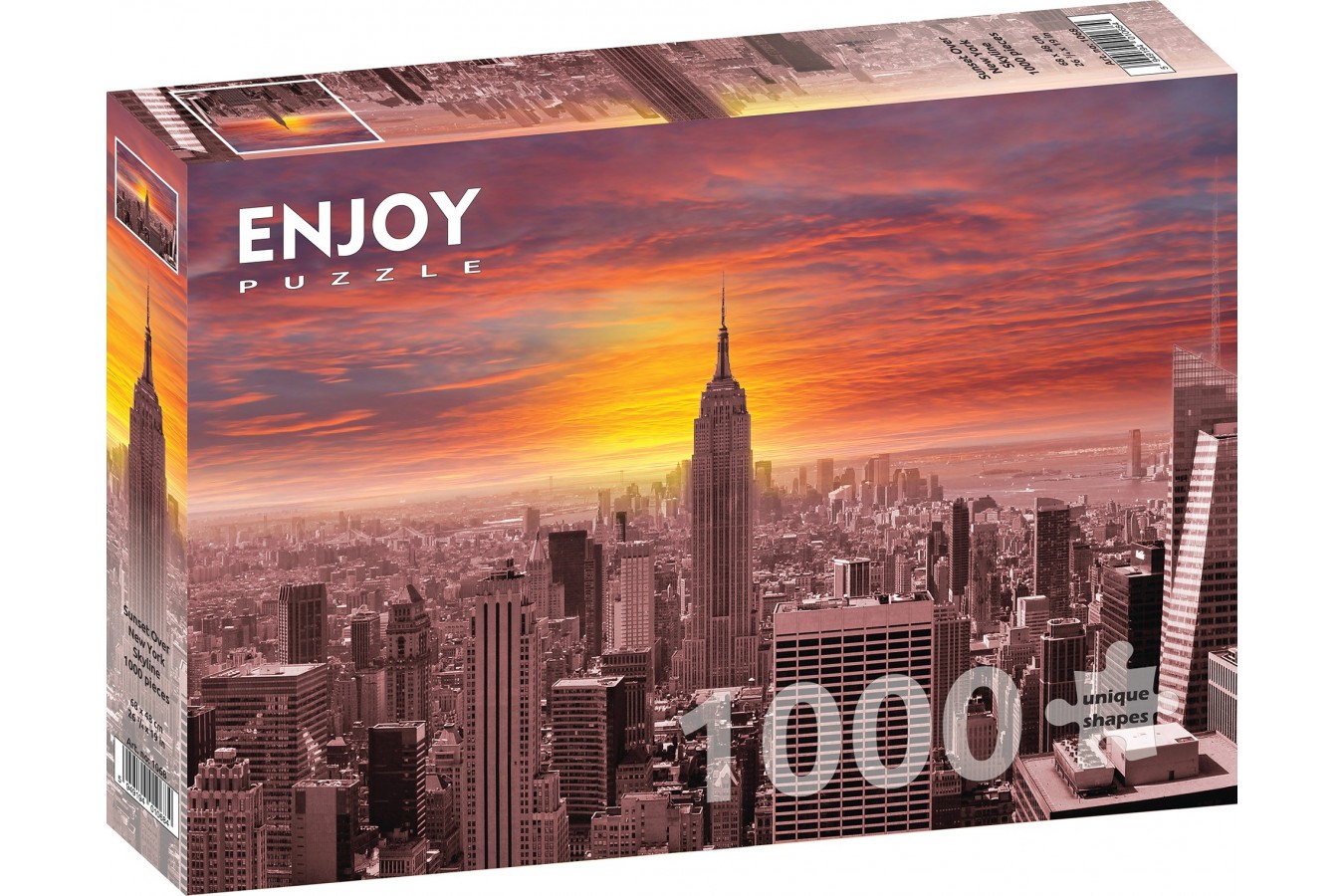 Puzzle 1000 piese Enjoy - Sunset Over New York Skyline (Enjoy-1068)