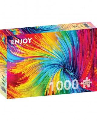 Puzzle 1000 piese - Colorful Paint Swirl (Enjoy-1095)