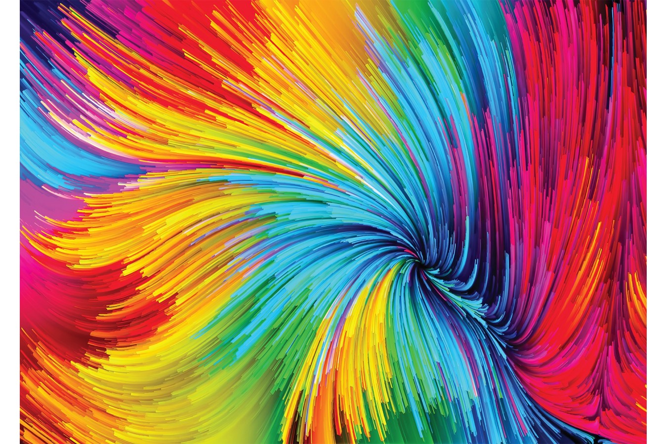 Puzzle 1000 piese - Colorful Paint Swirl (Enjoy-1095)