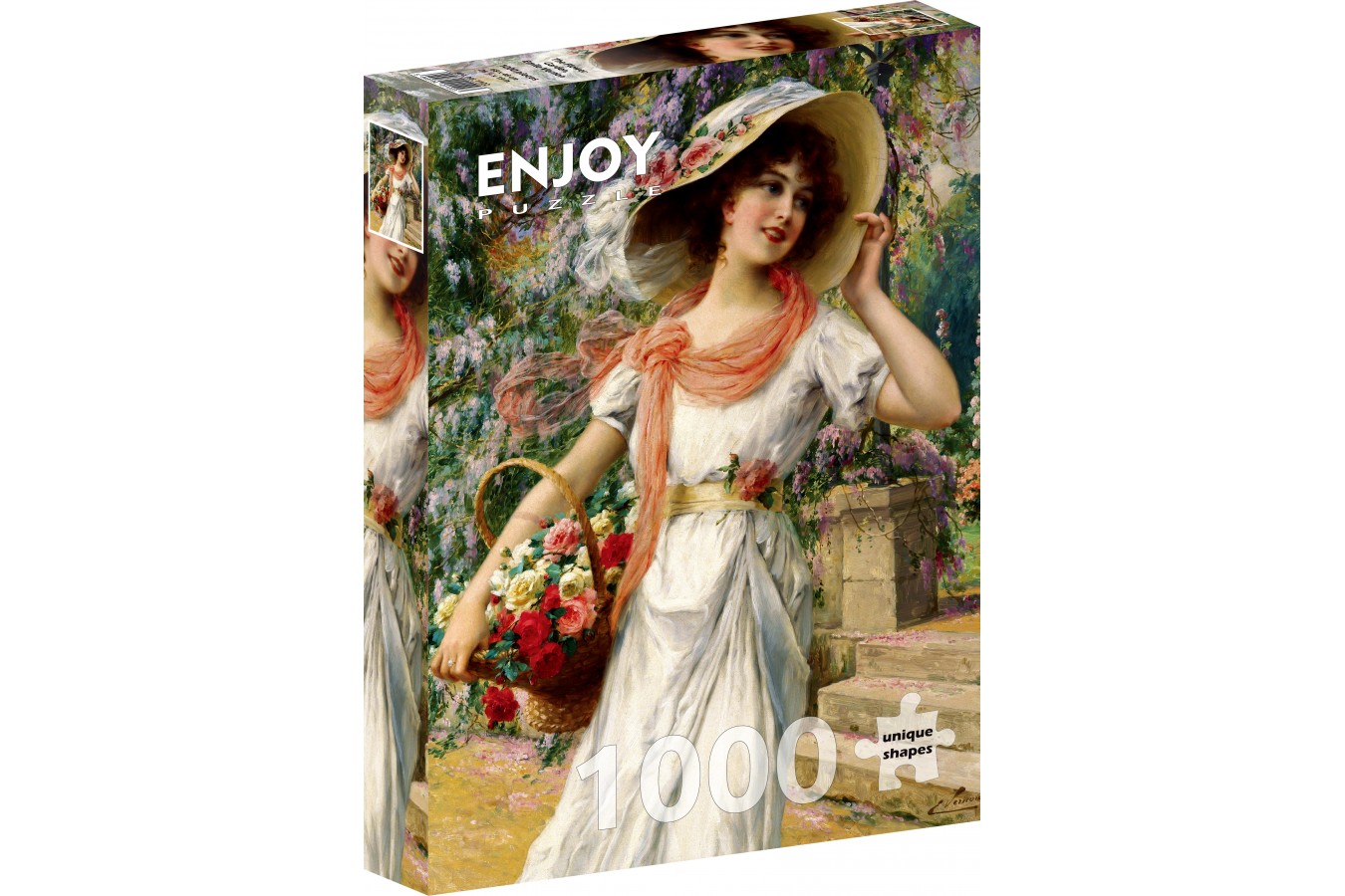 Puzzle 1000 piese Enjoy - Emile Vernon: The Flower Garden (Enjoy-1122)