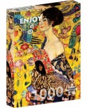 Puzzle 1000 piese Enjoy - Gustav Klimt: Lady with a Fan (Enjoy-1128)