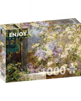 Puzzle 1000 piese - Marie Egner: In the Blossoming Bower (Enjoy-1134)