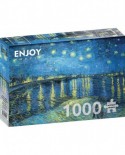 Puzzle 1000 piese Enjoy - Vincent Van Gogh: Starry Night Over Rhone (Enjoy-1140)