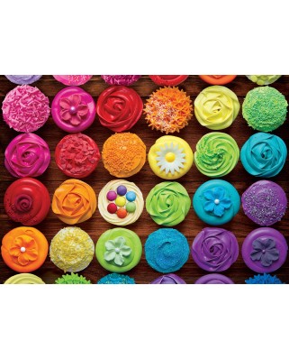 Puzzle 1000 piese - Cupcake Rainbow (Eurographics-6000-5625)