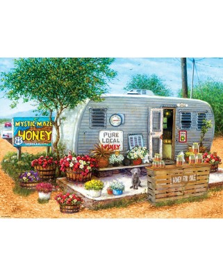 Puzzle 500 piese XXL - Janet Kruskamp: Honey for Sale (Eurographics-6500-5364)