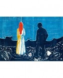 Puzzle 1000 piese - Edvard Munch: Two People: The Lonely Ones, 1899 (Art-by-Bluebird-60129)