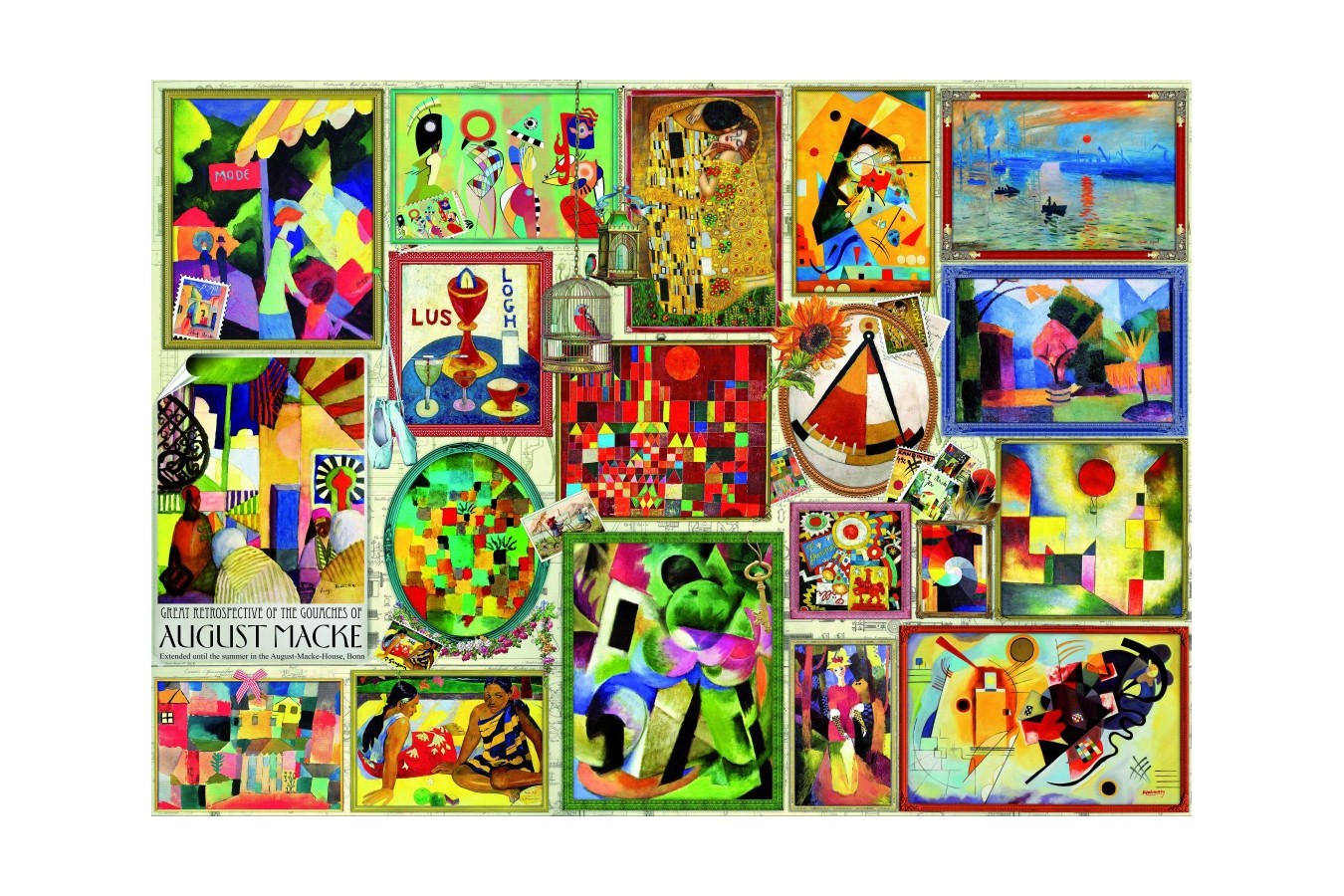 Puzzle 3000 piese - Paul Klee: Famous Pictures (Bluebird-Puzzle-70475)
