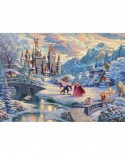 Puzzle 1000 piese - Disney: Beauty And The Beasts Winter Enchantment (Schmidt-59671)