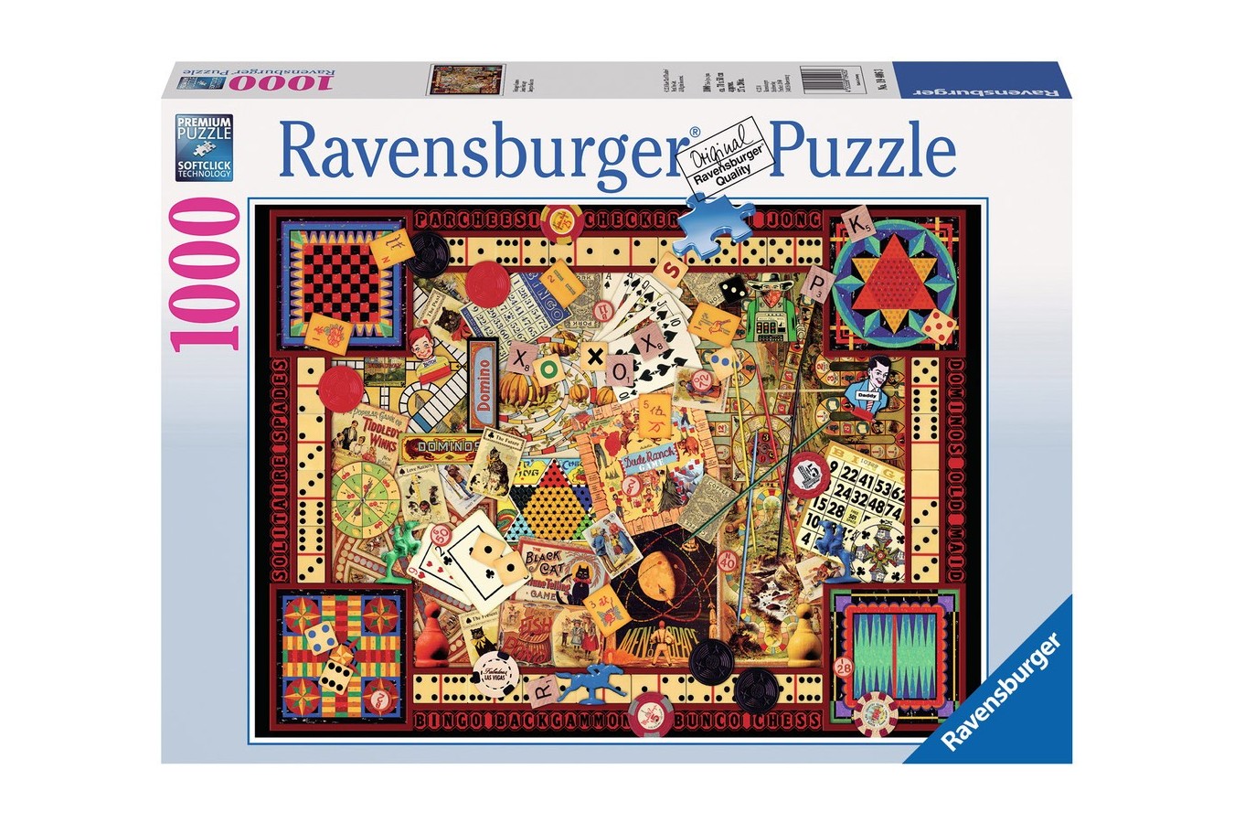 Puzzle Ravensburger - Jocuri Antice, 1000 piese (19406)