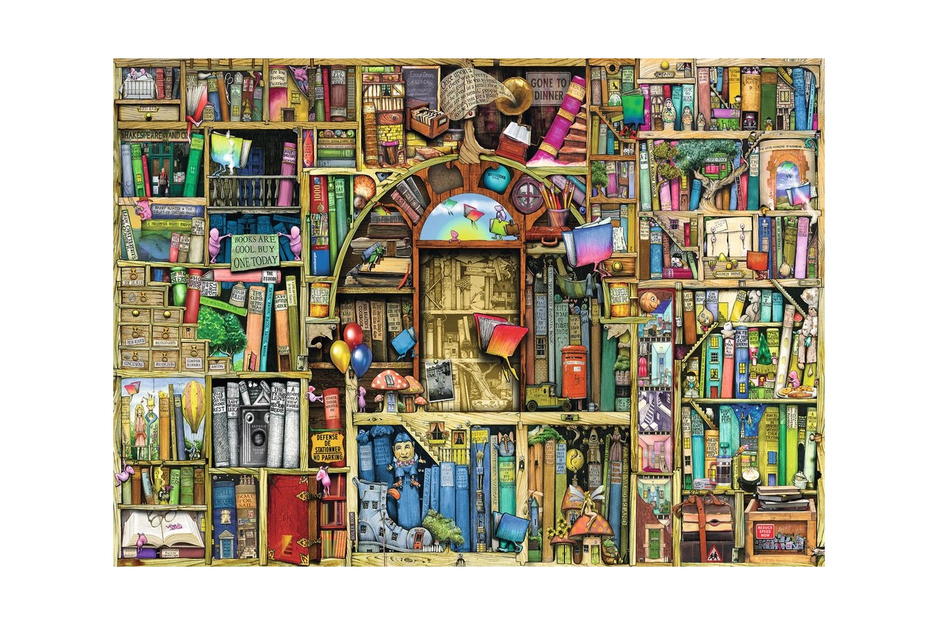 Puzzle Ravensburger - Colin Thompson: Libraria Bizara 2, 1000 piese (19418)