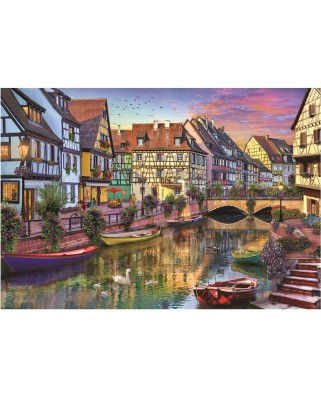Puzzle 2000 piese - Colmar Canal (Anatolian-3953)