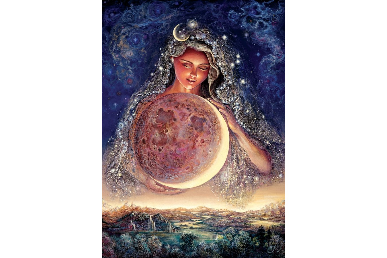 Puzzle 1000 piese - Josephine Wall: Moon Goddess (Art-Puzzle-5011)