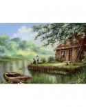 Puzzle 500 piese - Evening Fishing Rod (Art-Puzzle-5071)