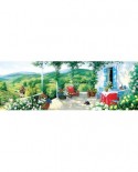 Puzzle 1000 piese panoramic - The Guest on the Veranda (Art-Puzzle-5349)