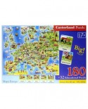 Puzzle 32/180 piese - Europe Map (Castorland-227)