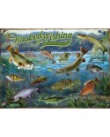 Puzzle 1000 piese - Hooked on Fishing (Cobble-Hill-80319)