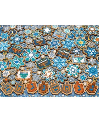 Puzzle 1000 piese - Hanukkah Cookies (Cobble-Hill-80329)