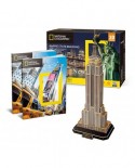 Puzzle 3D cu 66 piese - Empire State Building (Difficulty 6/8) (Cubic-Fun-DS0977h)