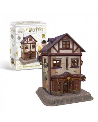 Puzzle 3D cu 71 piese - Harry Potter - Quality Quidditch Supplies (Cubic-Fun-DS1008H)