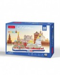 Puzzle 3D cu 204 piese - Cityline - Moscow (Cubic-Fun-MC266H)