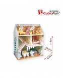 Puzzle 3D cu 160 piese - Dreamy Dollhouse - Difficulty 4/8 (Cubic-Fun-P645H)