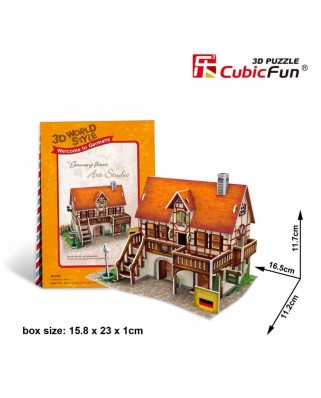 Puzzle 3D cu 39 piese - Welcome to Germany (Cubic-Fun-W3125h)