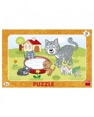 Puzzle 15 piese - Cats (Dino-30131)
