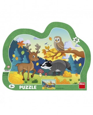 Puzzle 25 piese - Forest Animals (Dino-31138)