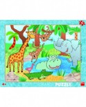 Puzzle 40 piese - At the Zoo (Dino-32223)