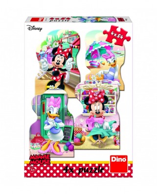 Puzzle 4x54 piese - Minnie and Daisy (Dino-33325)
