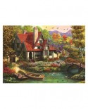 Puzzle 500 piese - Cottage by the Lake (Dino-50251)