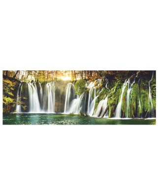 Puzzle 2000 piese panoramic - Plitvice Waterfalls (Dino-56208)