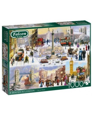 Puzzle 1000 piese - A Winter in London (Jumbo-11306)